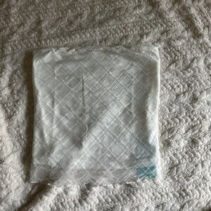 Amazon White strapless double layer mesh top